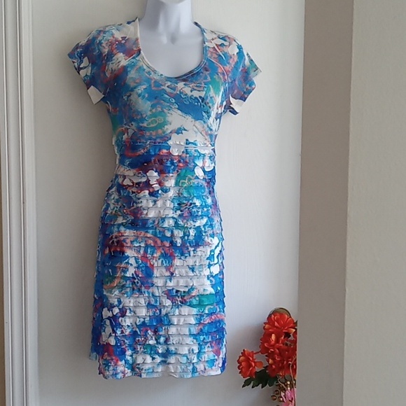 Cubism | Floral Print Frilled Dress - Picture 2 of 8